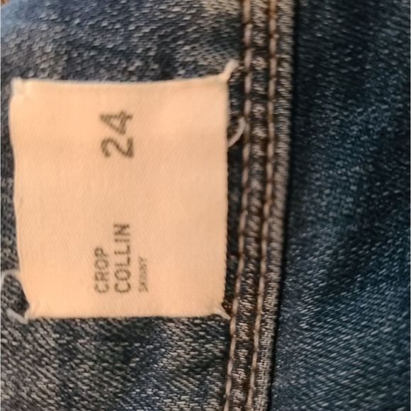 Hudson | Collin Crop Super Vixen Skinny Jean's Sz 24 - Picture 4 of 6